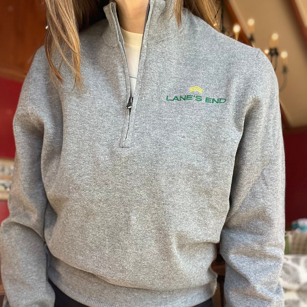 Lane's End Unisex 1/4 Zip Sweater
