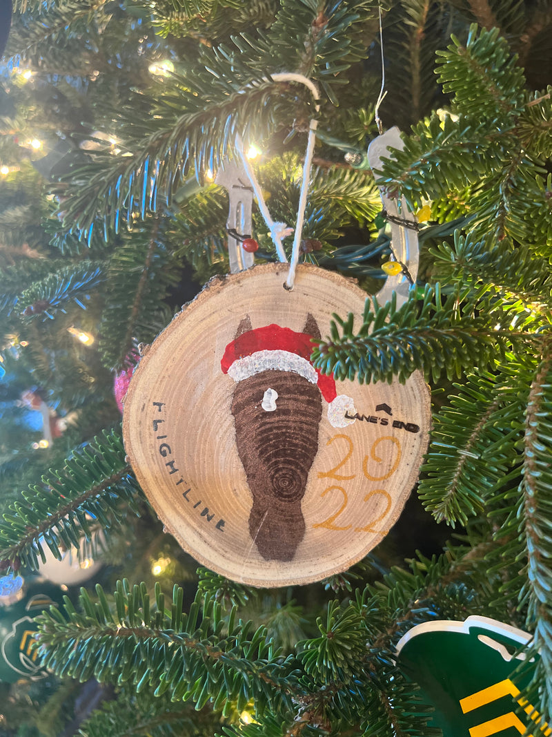 One-of-a-Kind Hand painted Wooden Ornament (Flightline)