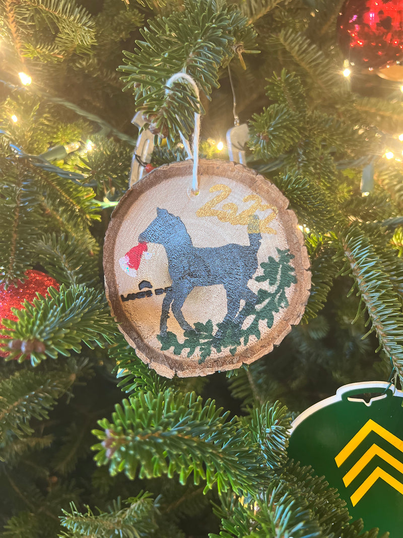 One-of-a-Kind Hand painted Wooden Ornament (Foal)